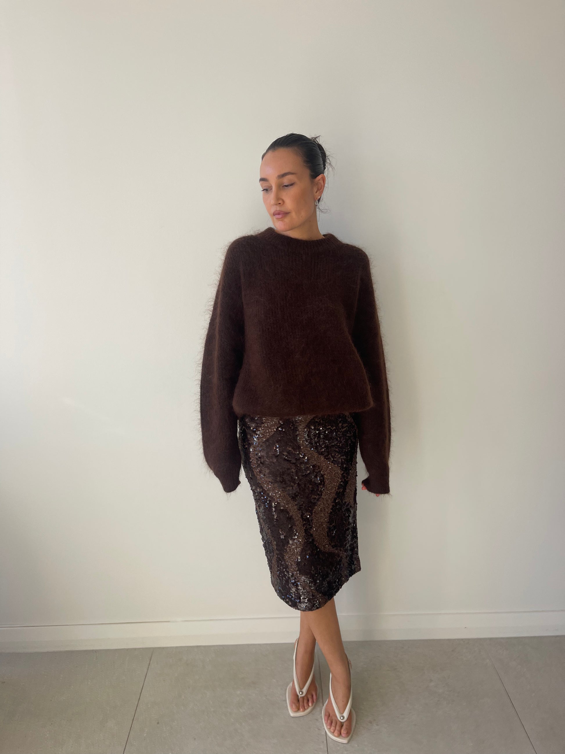 HEDIONE SKIRT MOCHA