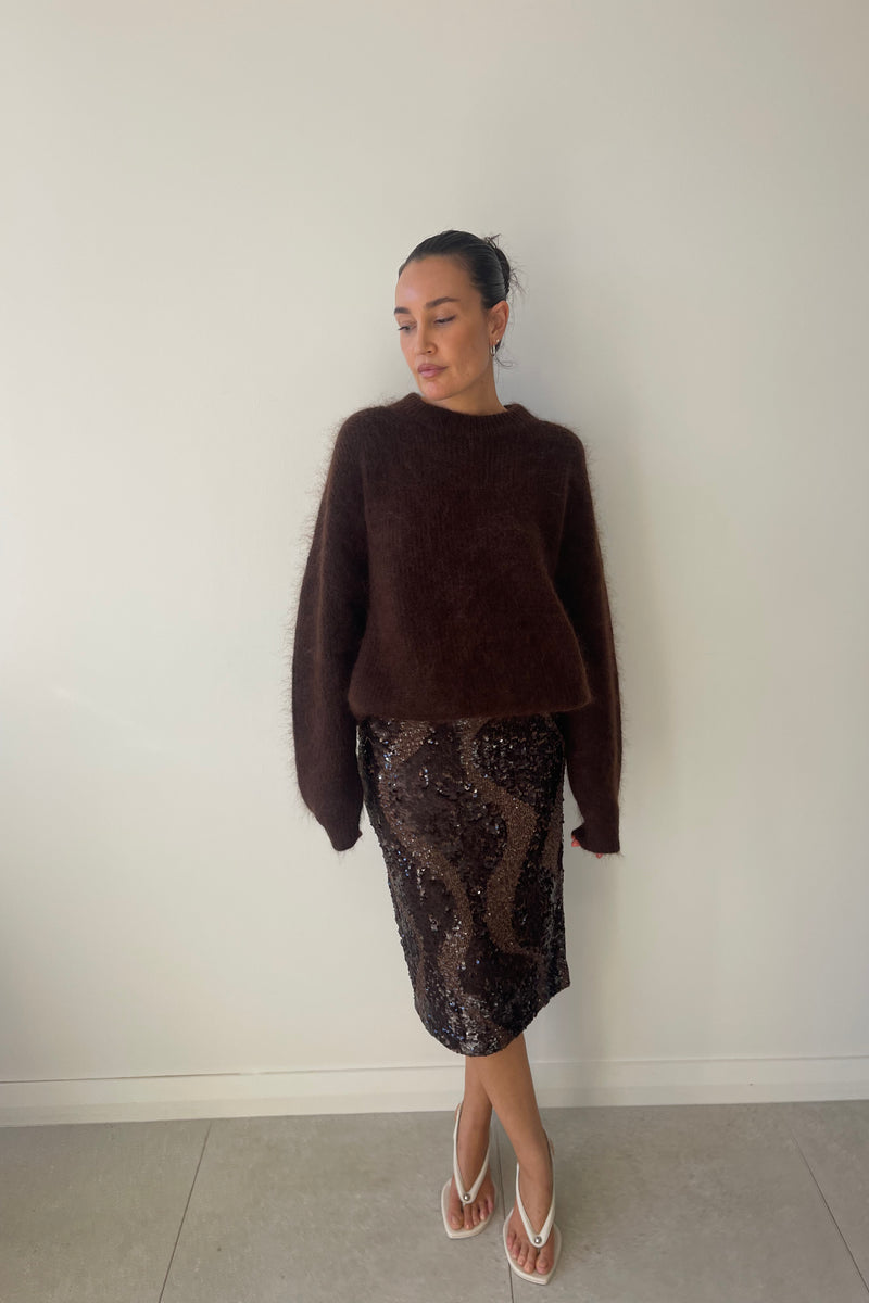 HEDIONE SKIRT MOCHA - C+M