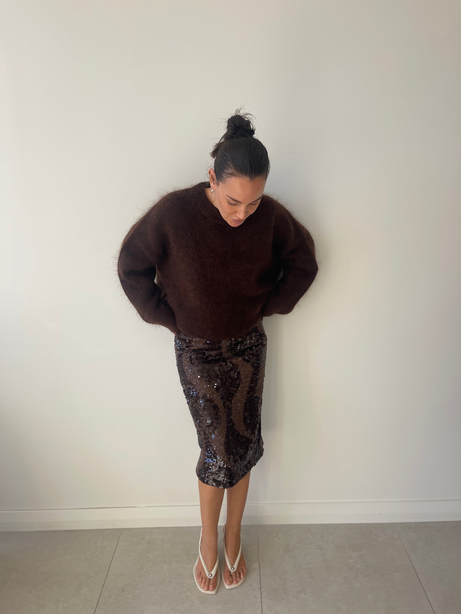 HEDIONE SKIRT MOCHA
