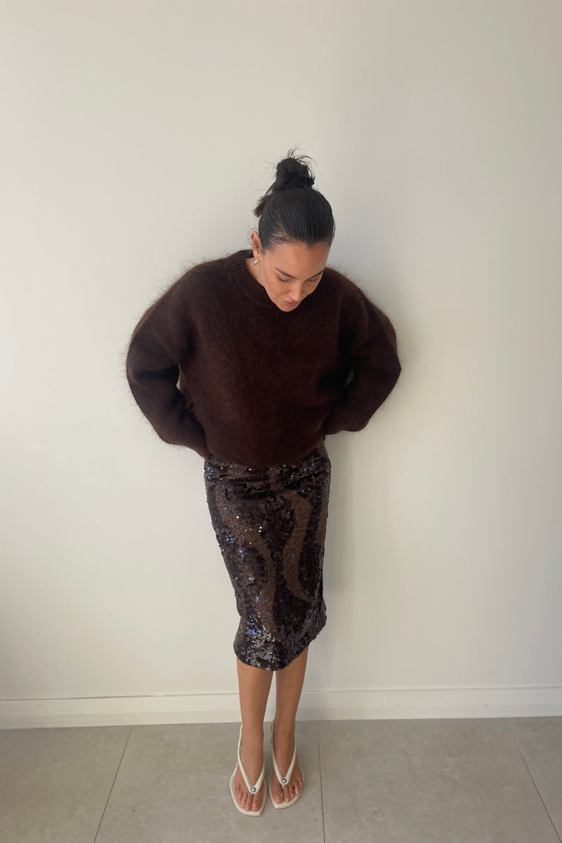 HEDIONE SKIRT MOCHA - C+M