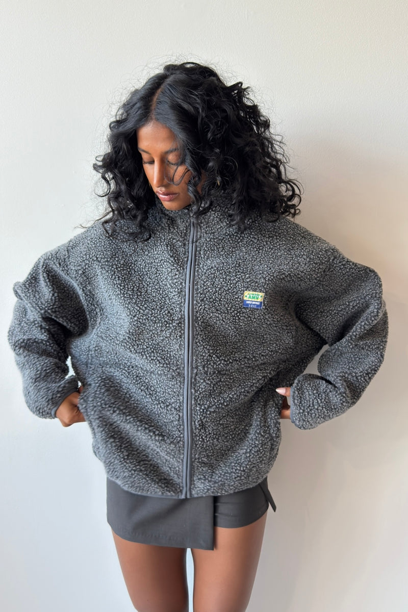 JACKETS CHARCOAL MELANGE - AMERICAN VINTAGE