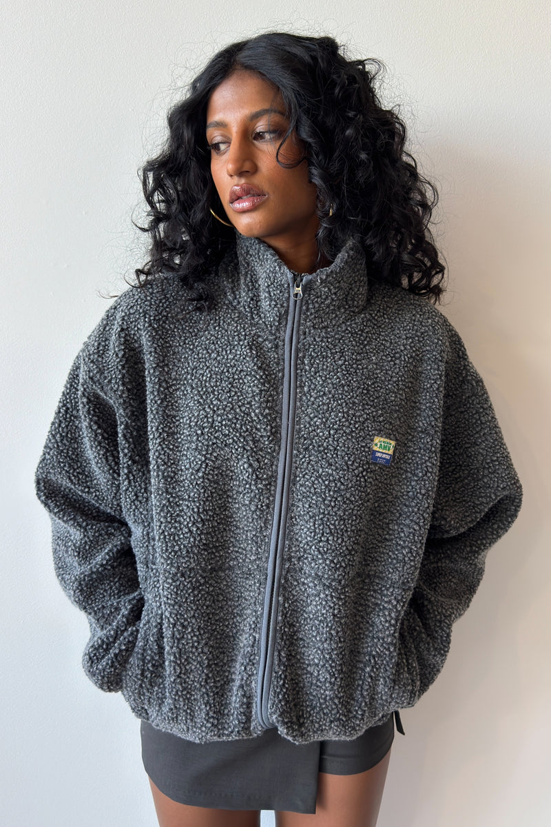 JACKETS CHARCOAL MELANGE - AMERICAN VINTAGE
