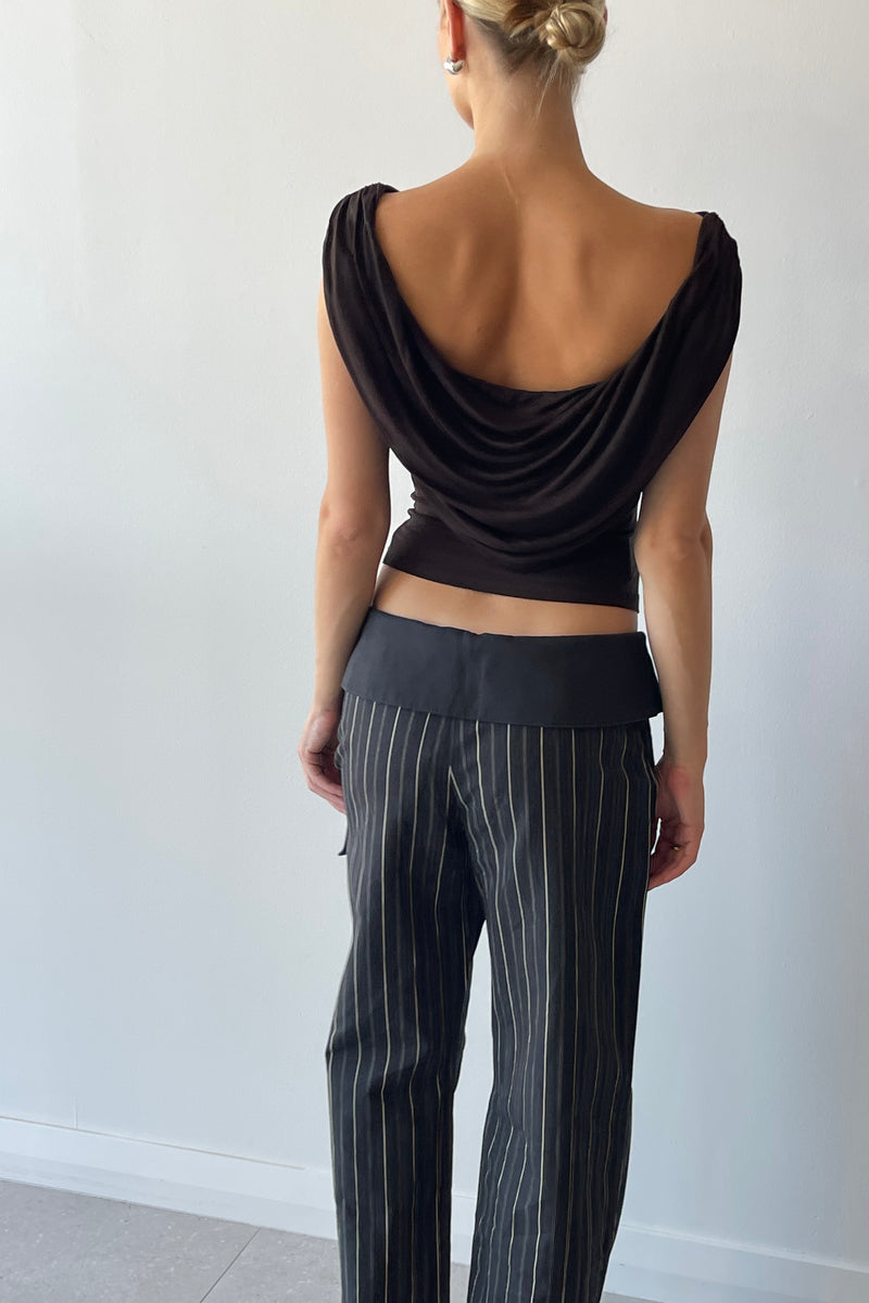 DUSK PANT BLACK STRIPE - BELLE THE LABEL