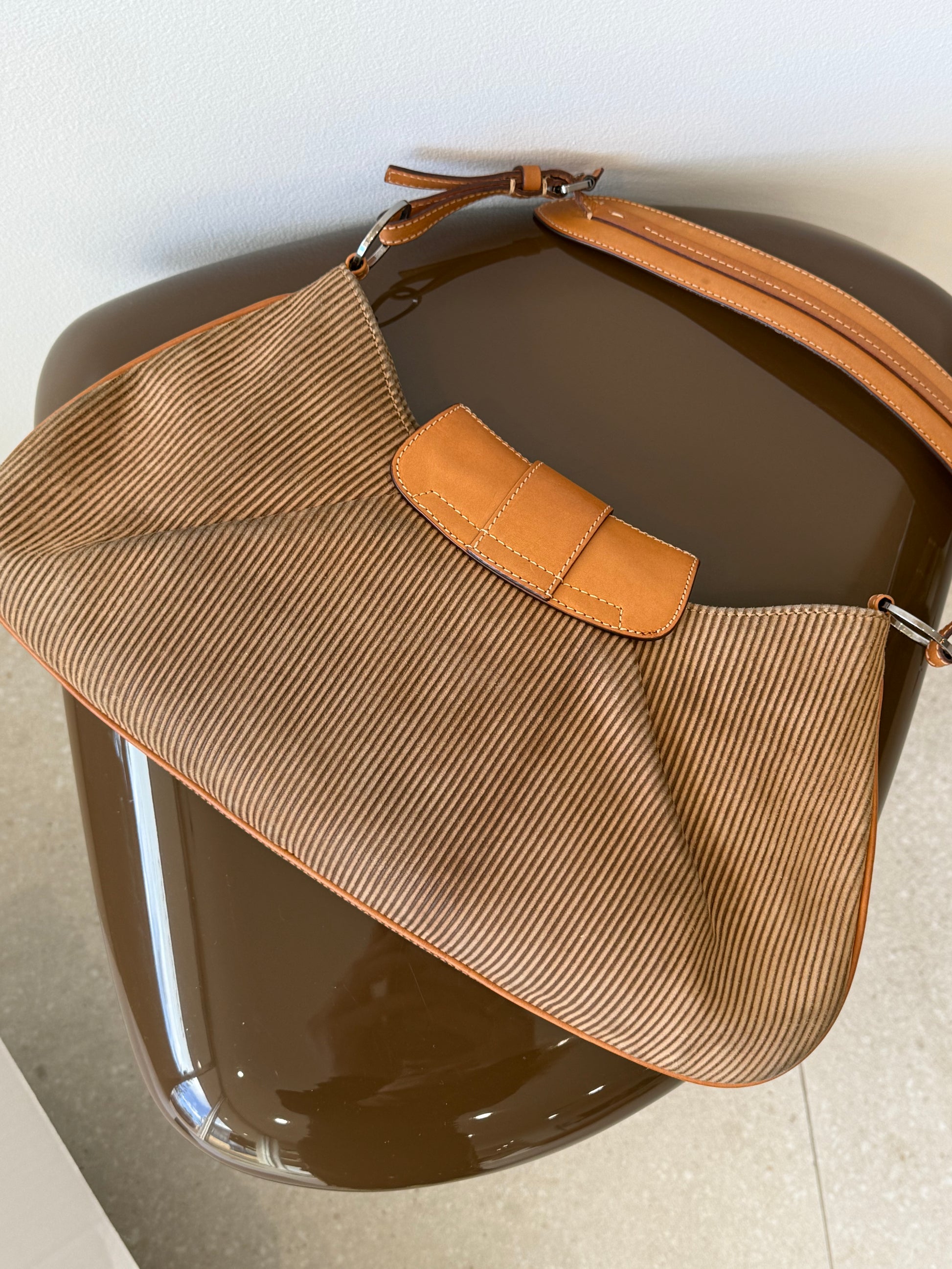 CHRISTIAN DIOR SUEDE SHOULDER BAG