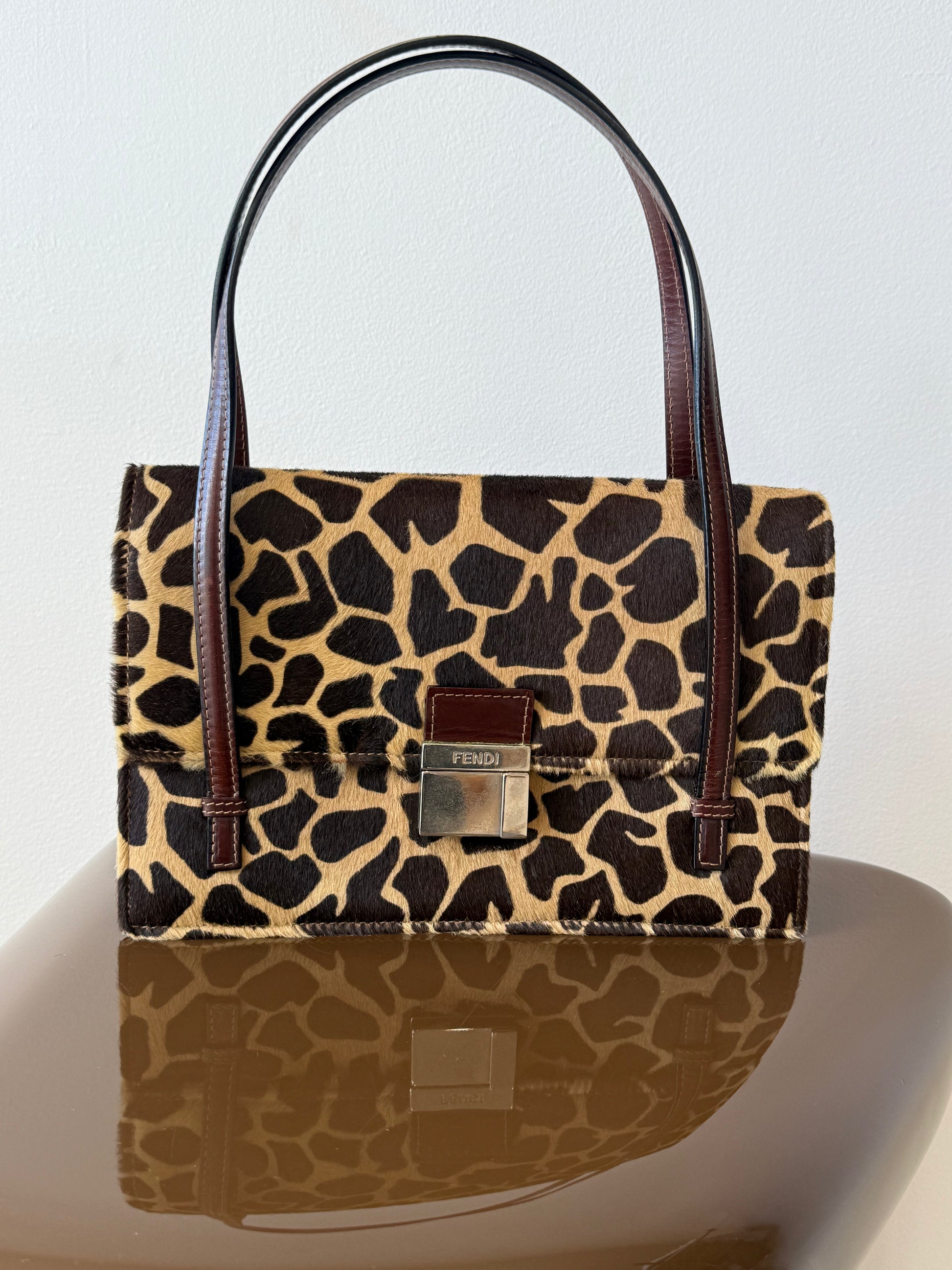 FENDI HARAKO LEATHER HAND BAG