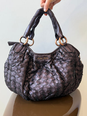 MIU MIU LEATHER HAND BAG