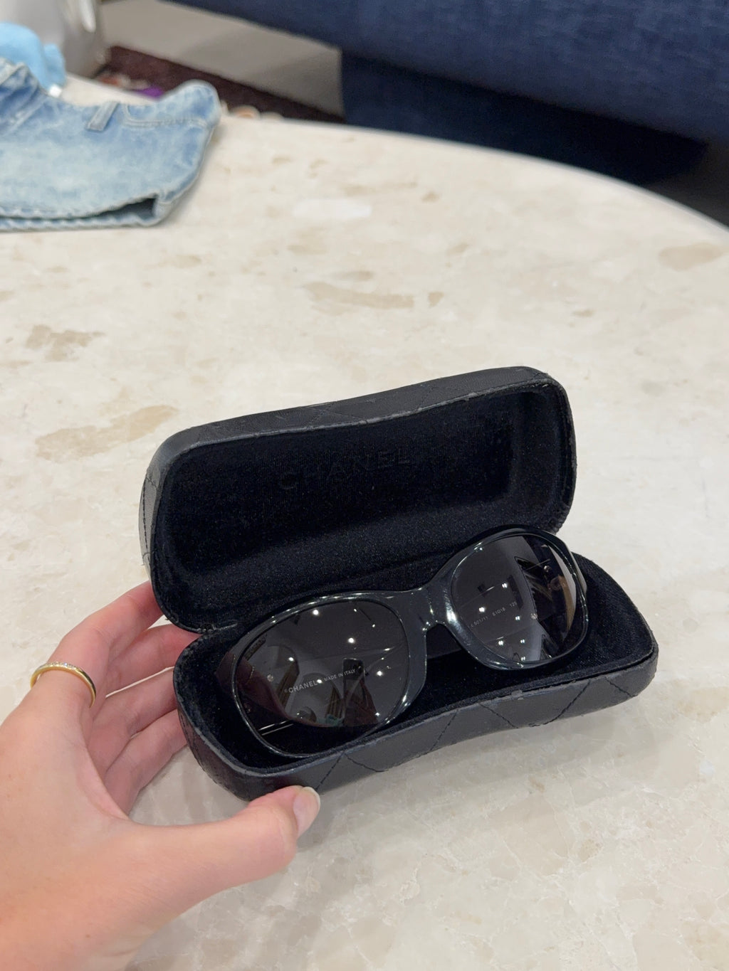 CHANEL SUNGLASSES BLACK