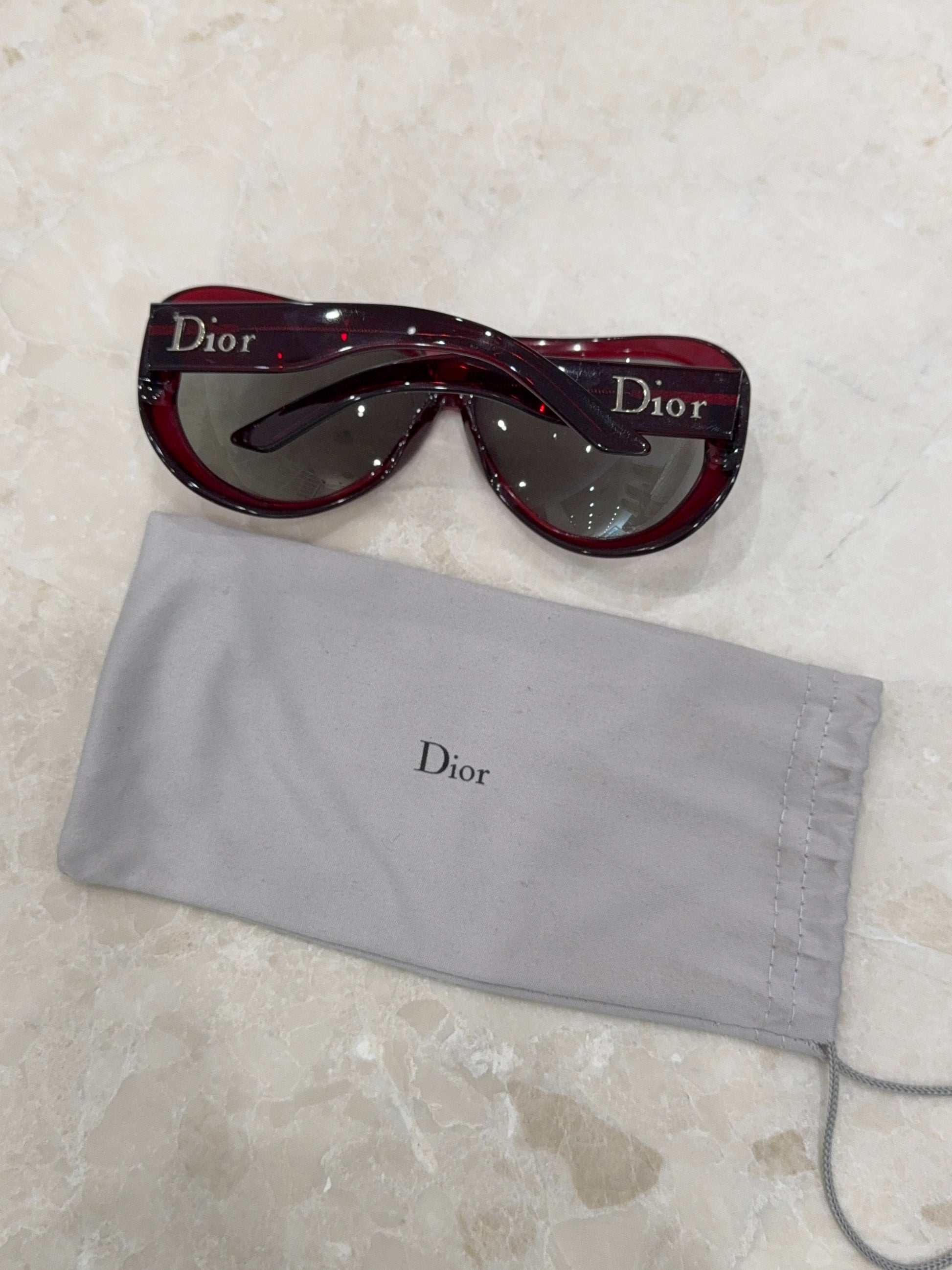 CHRISTIAN DIOR SUNGLASSES RED