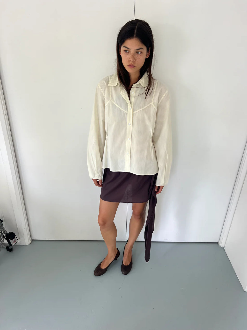 CAMI OVERSHIRT CITRUS STRIPE