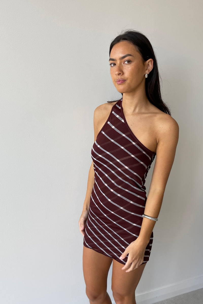 IRINA MINI DRESS BURGUNDY - GIMAGUAS