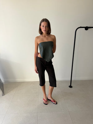SALIN BROWN CAPRIS