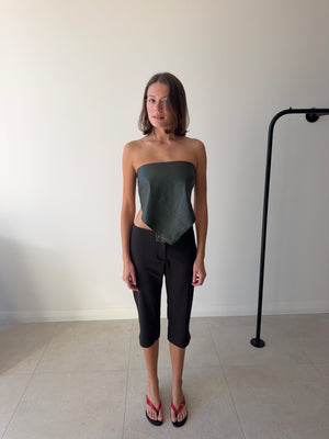 SALIN BROWN CAPRIS