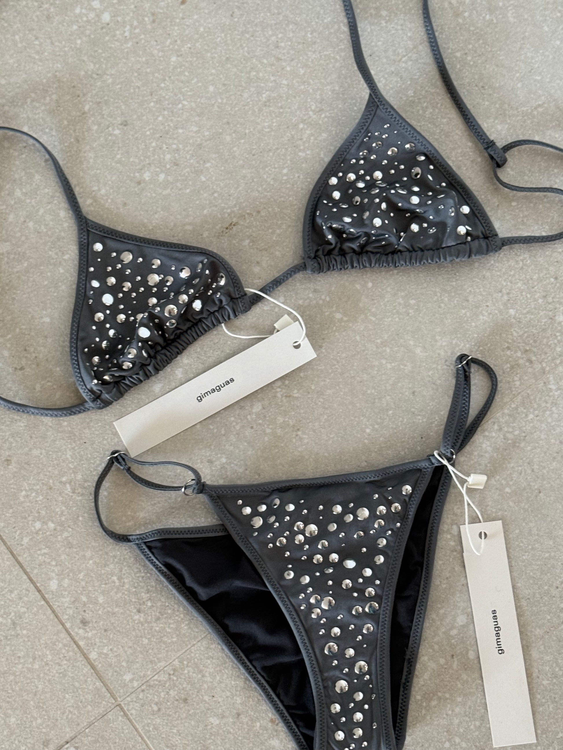 GAIA BIKINI TOP GREY