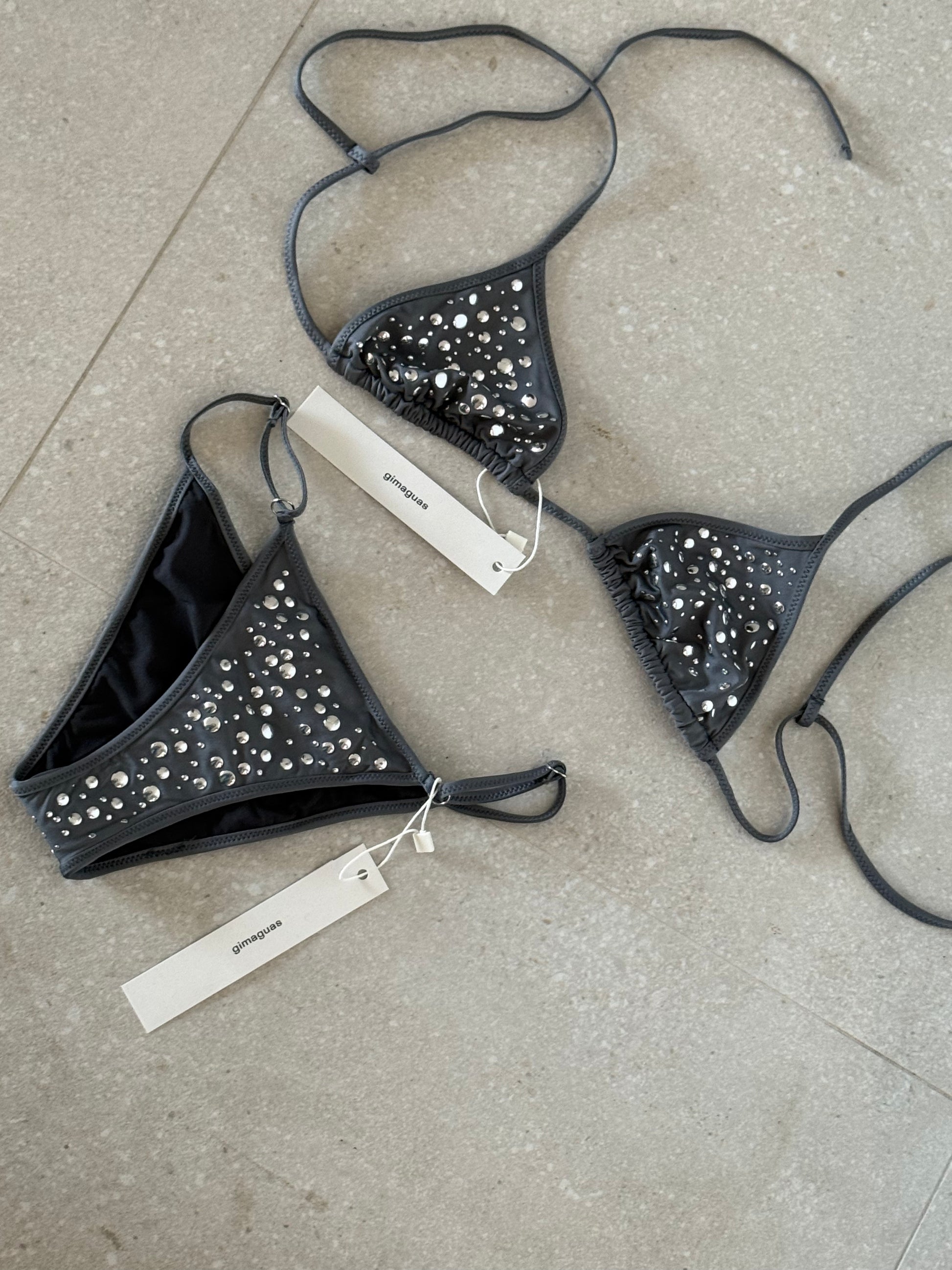 GAIA BIKINI TOP GREY