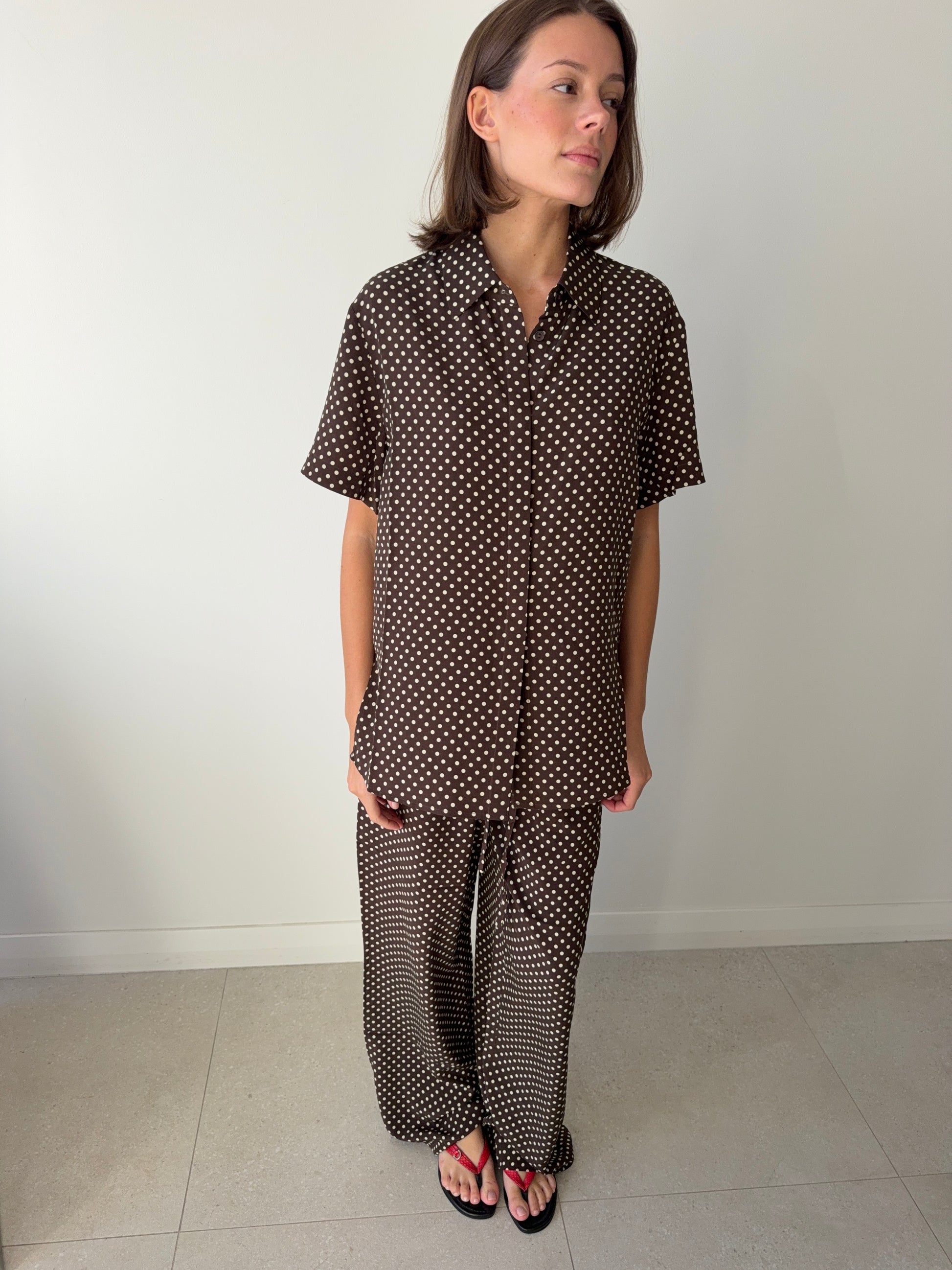 DRAWSTRING TROUSER POLKA DOT