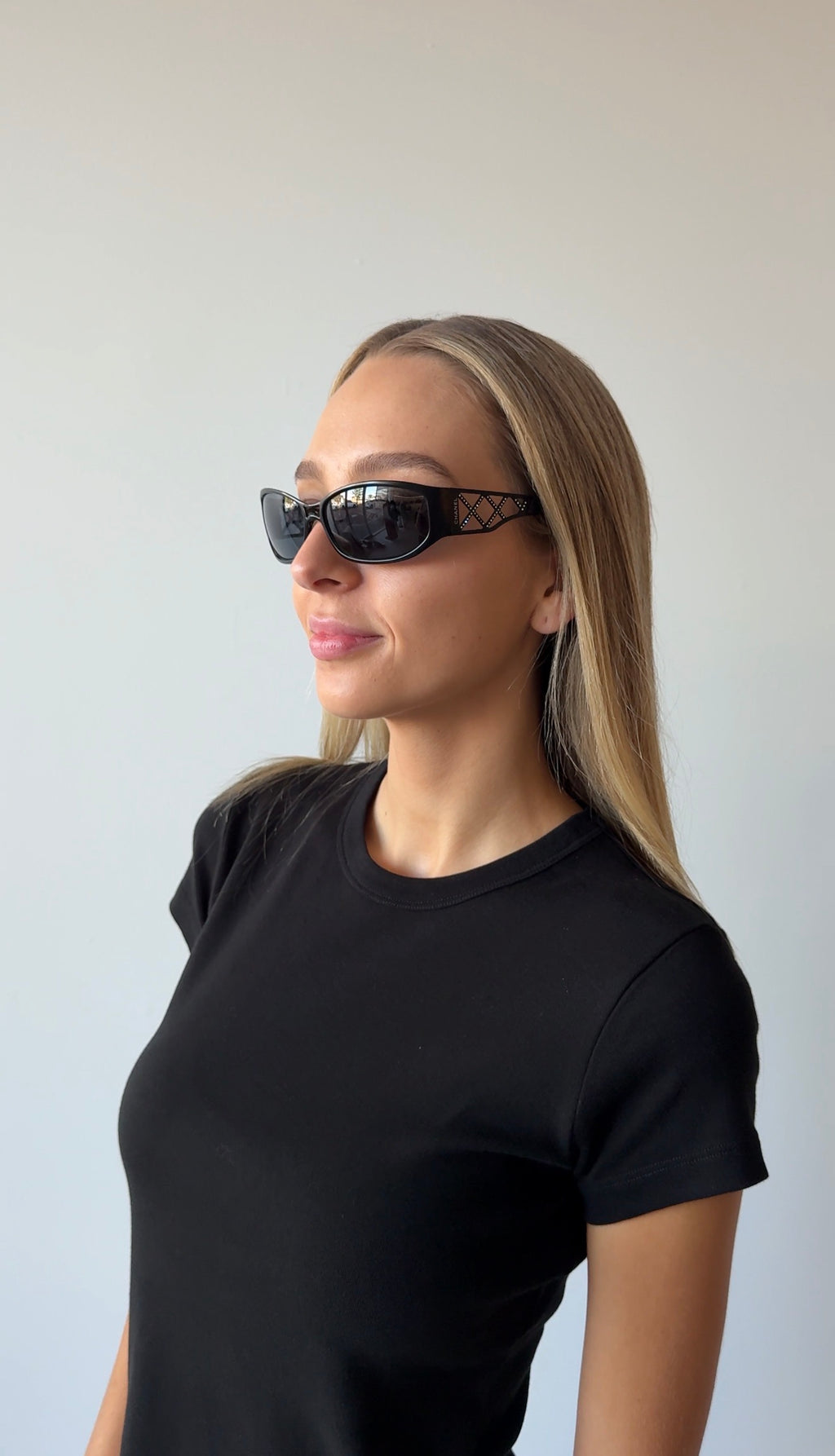 CHANEL SUNGLASSES BLACK