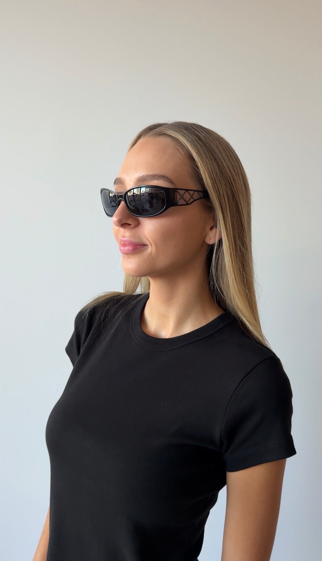 CHANEL SUNGLASSES BLACK