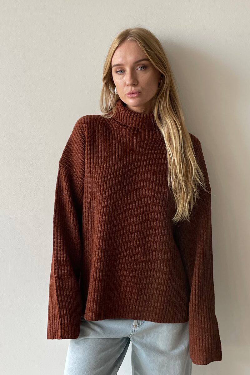 ORLANDO KNIT BURNT ORANGE - VIKTORIA + WOODS