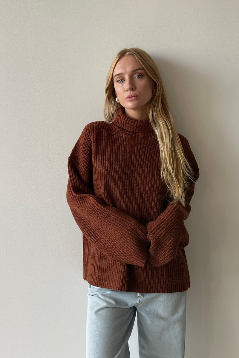 ORLANDO KNIT BURNT ORANGE - VIKTORIA + WOODS