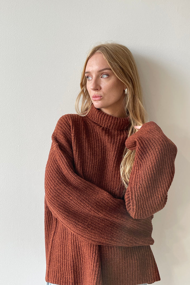 ORLANDO KNIT BURNT ORANGE - VIKTORIA + WOODS