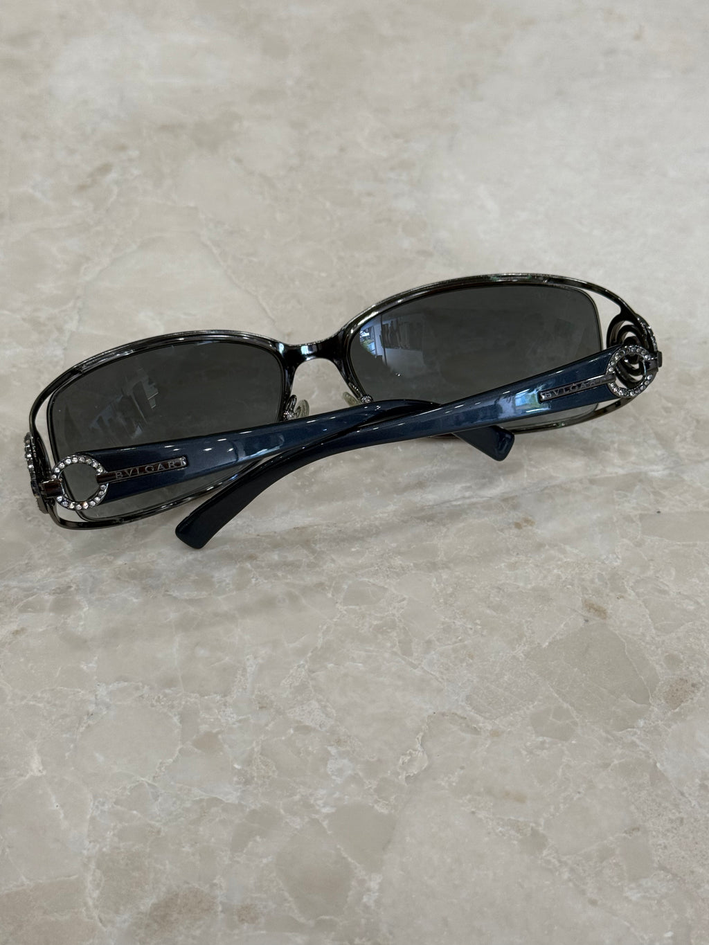 BVLGARI SUNGLASSES METAL SILVER