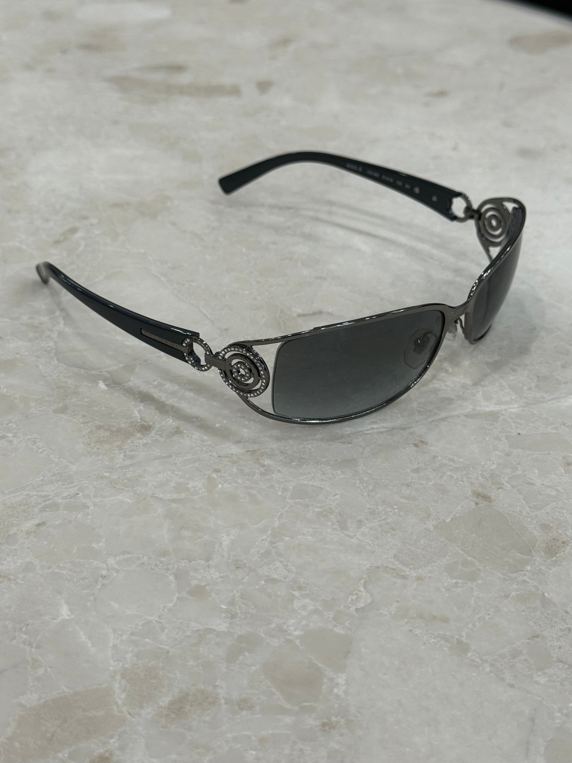 BVLGARI SUNGLASSES METAL SILVER