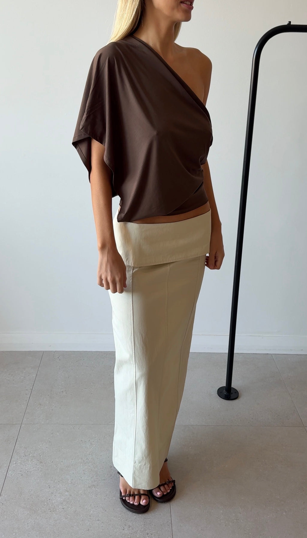 ARDEN TOP BROWN