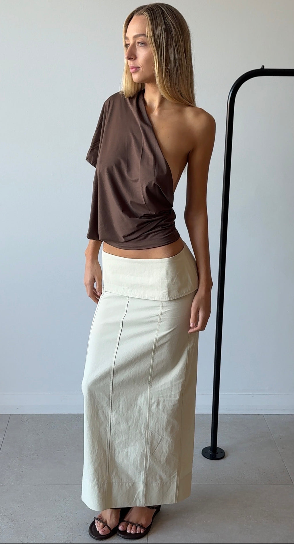 ARDEN TOP BROWN