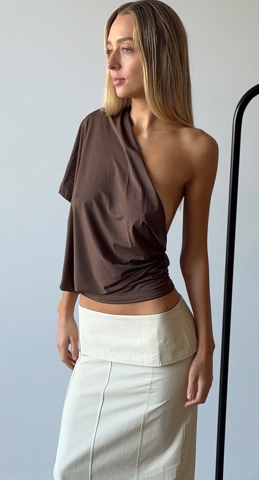 ARDEN TOP BROWN