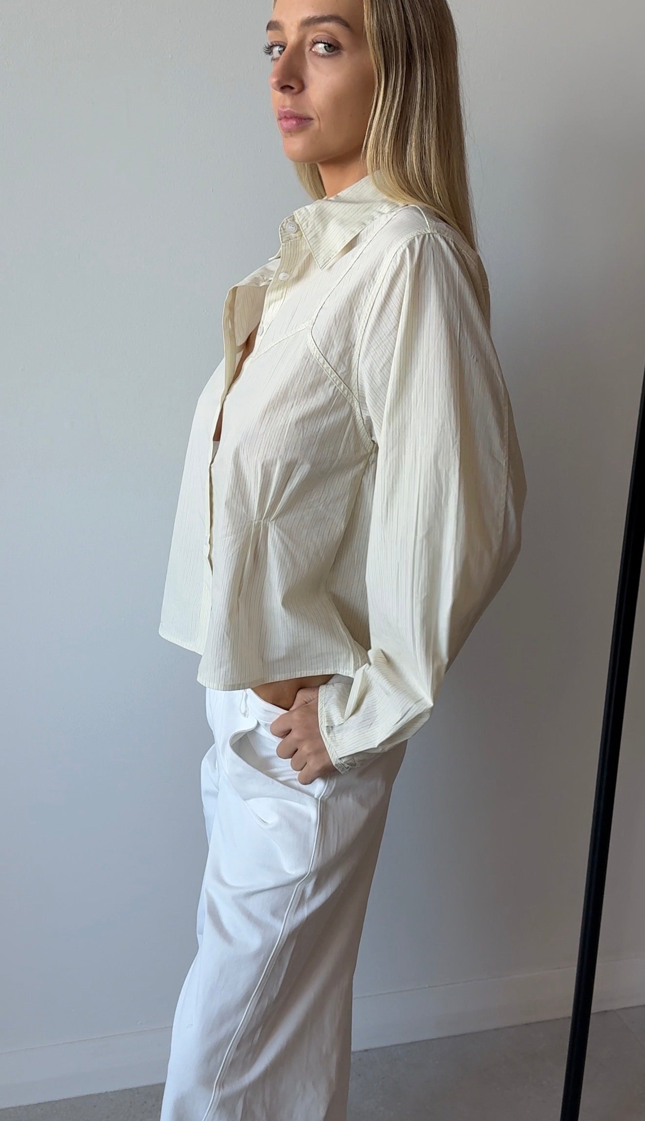 CAMI OVERSHIRT CITRUS STRIPE