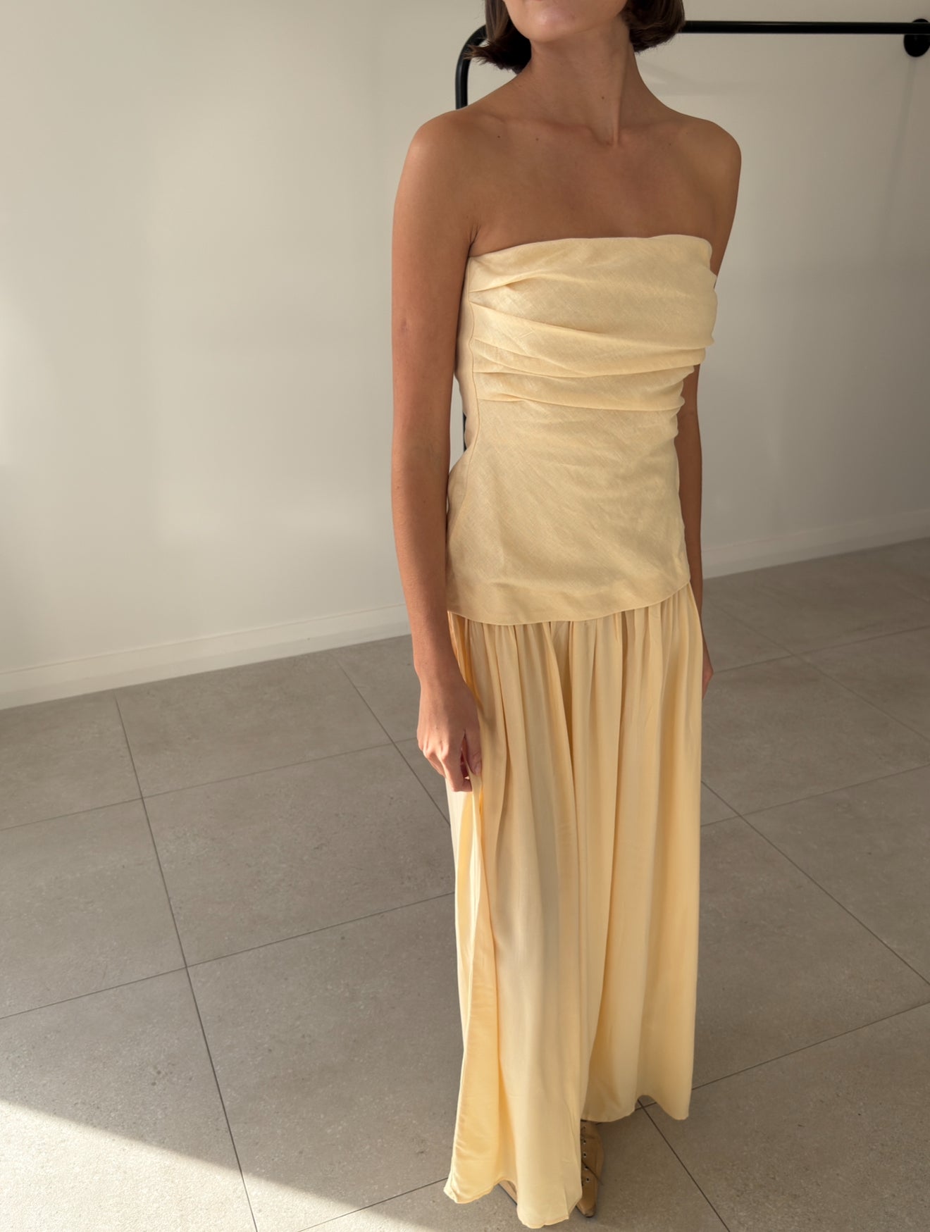 HEDY MAXI DRESS BUTTER