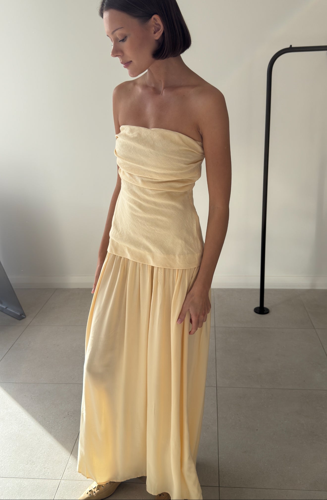 HEDY MAXI DRESS BUTTER