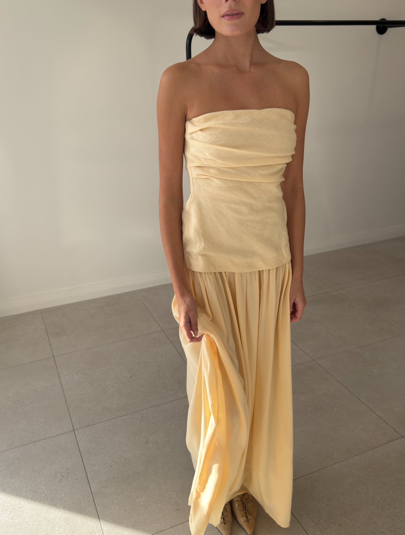 HEDY MAXI DRESS BUTTER