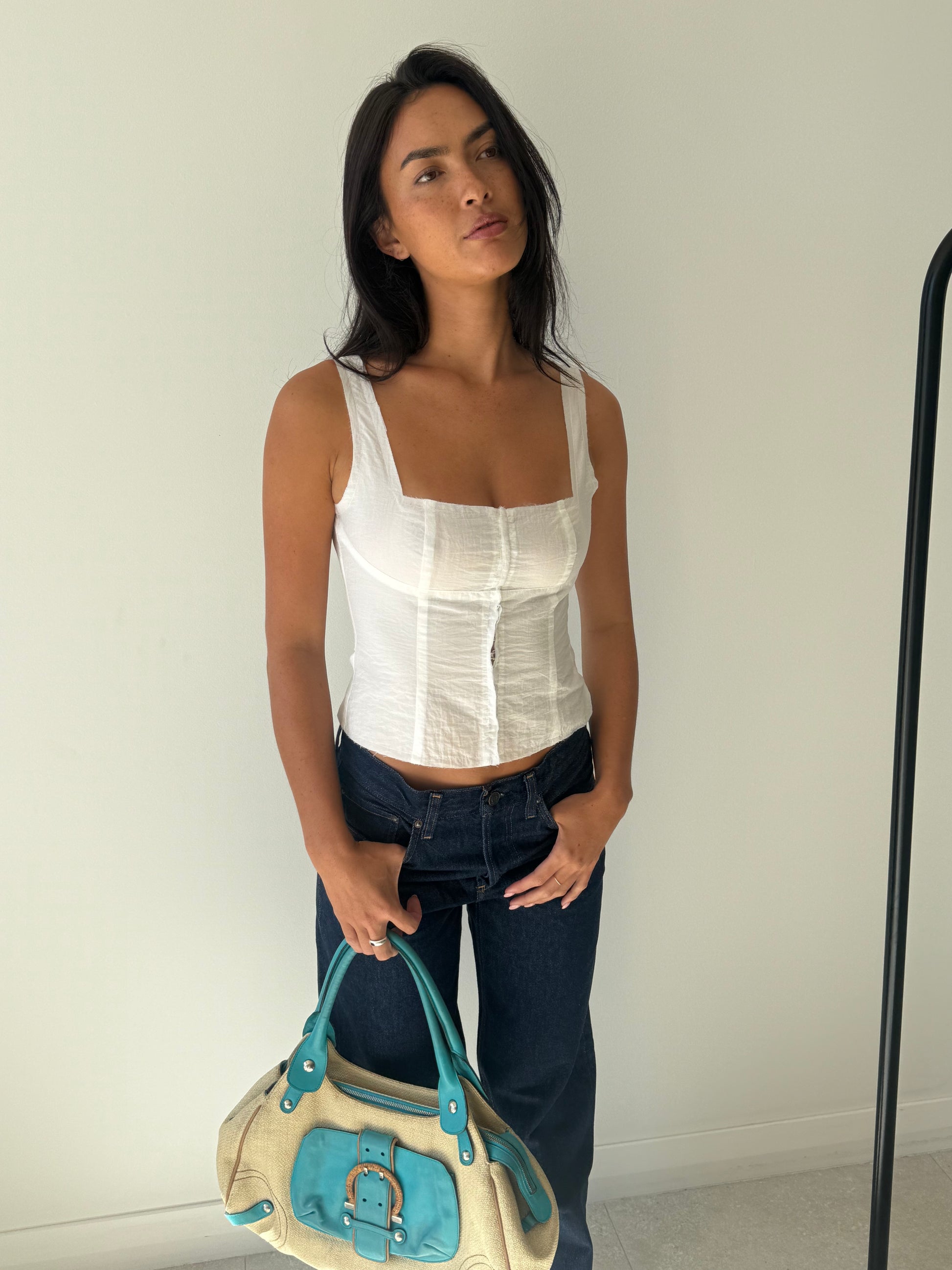 CORSET TOP OFF WHITE
