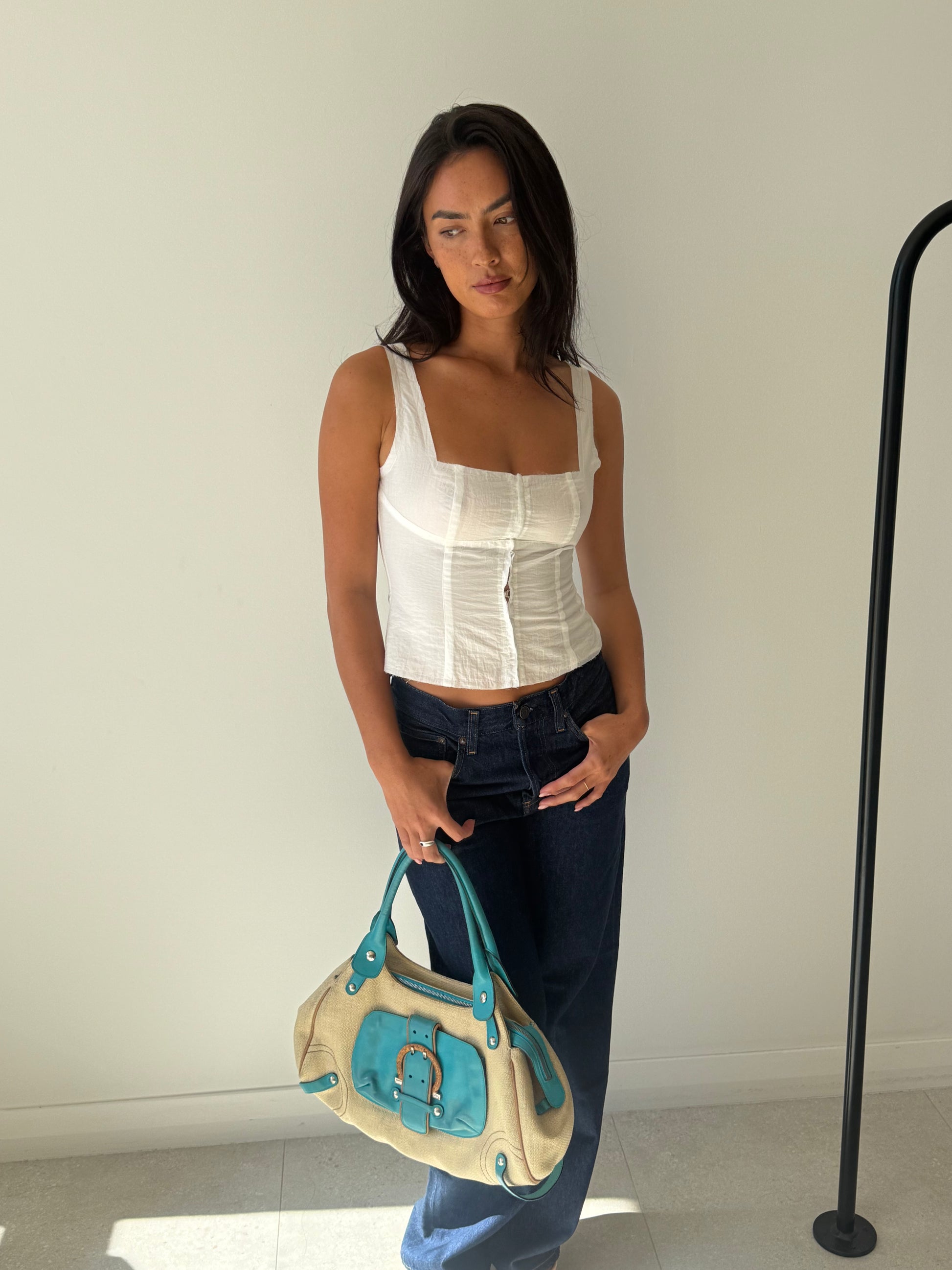 CORSET TOP OFF WHITE