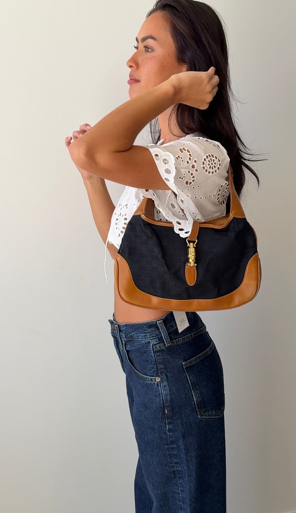 GUCCI CANVAS JACKIE BLACK