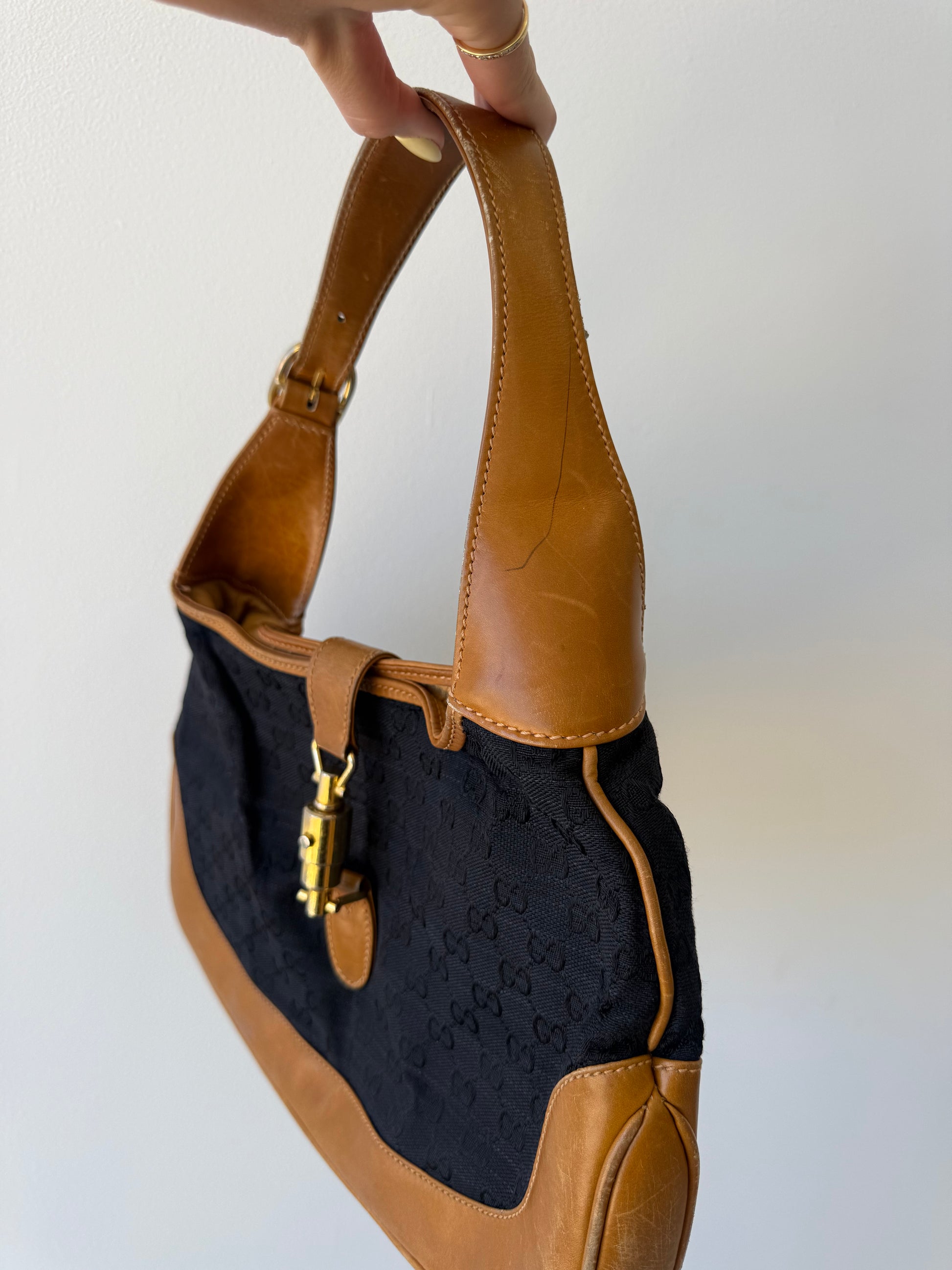 GUCCI CANVAS JACKIE BLACK