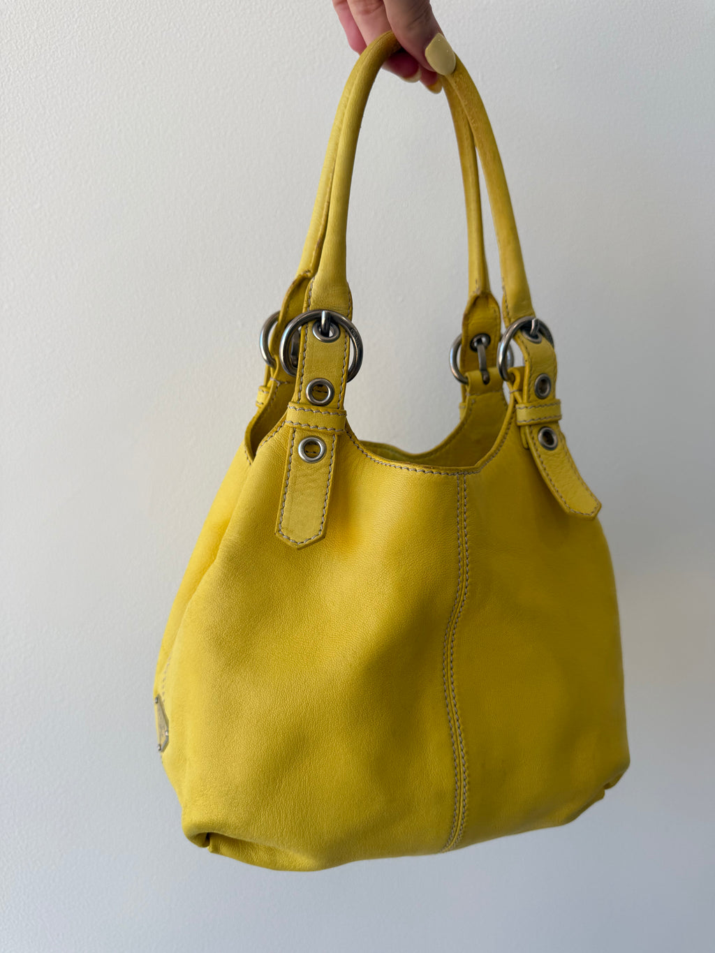 PRADA HAND BAG YELLOW
