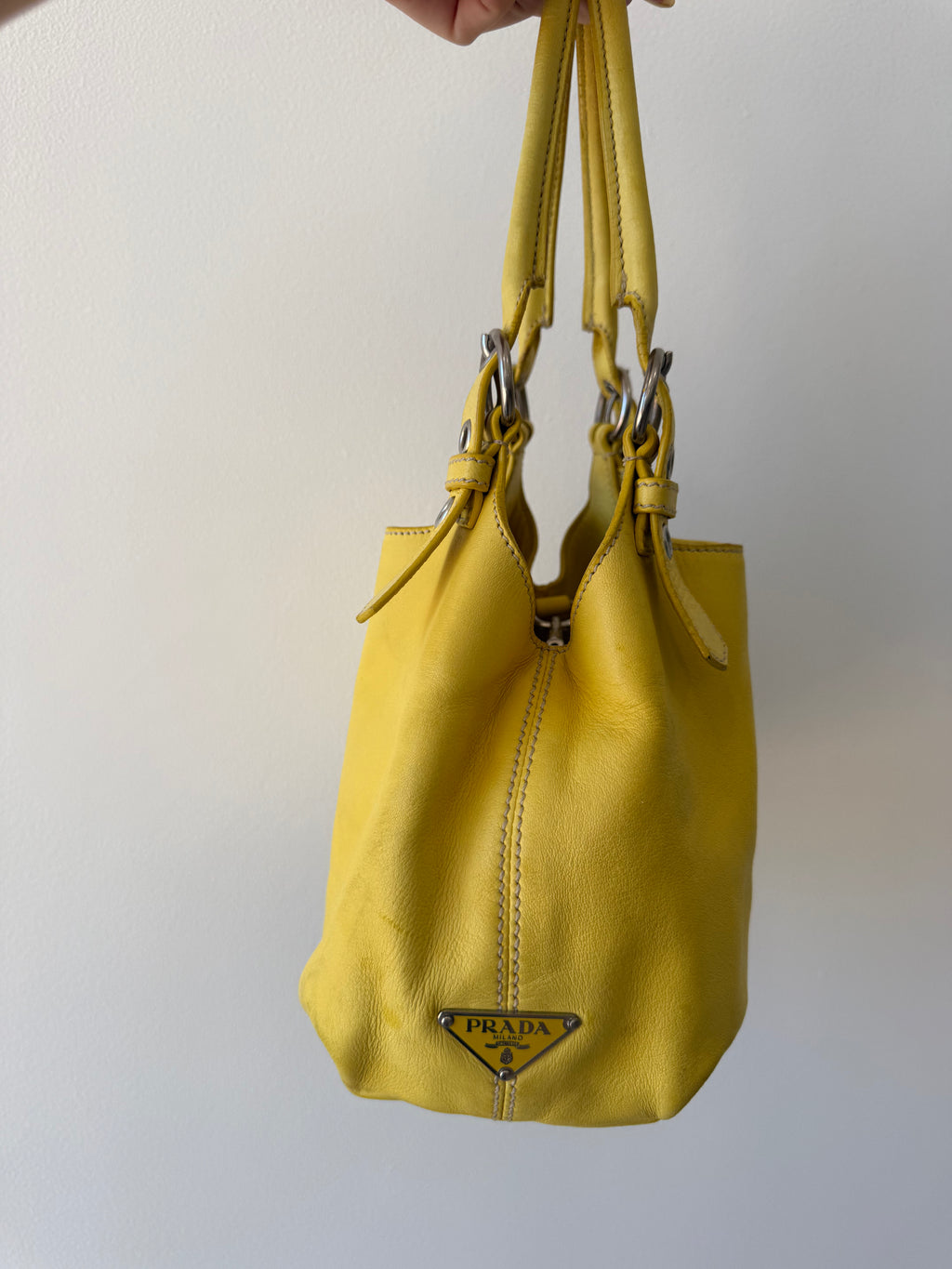 PRADA HAND BAG YELLOW