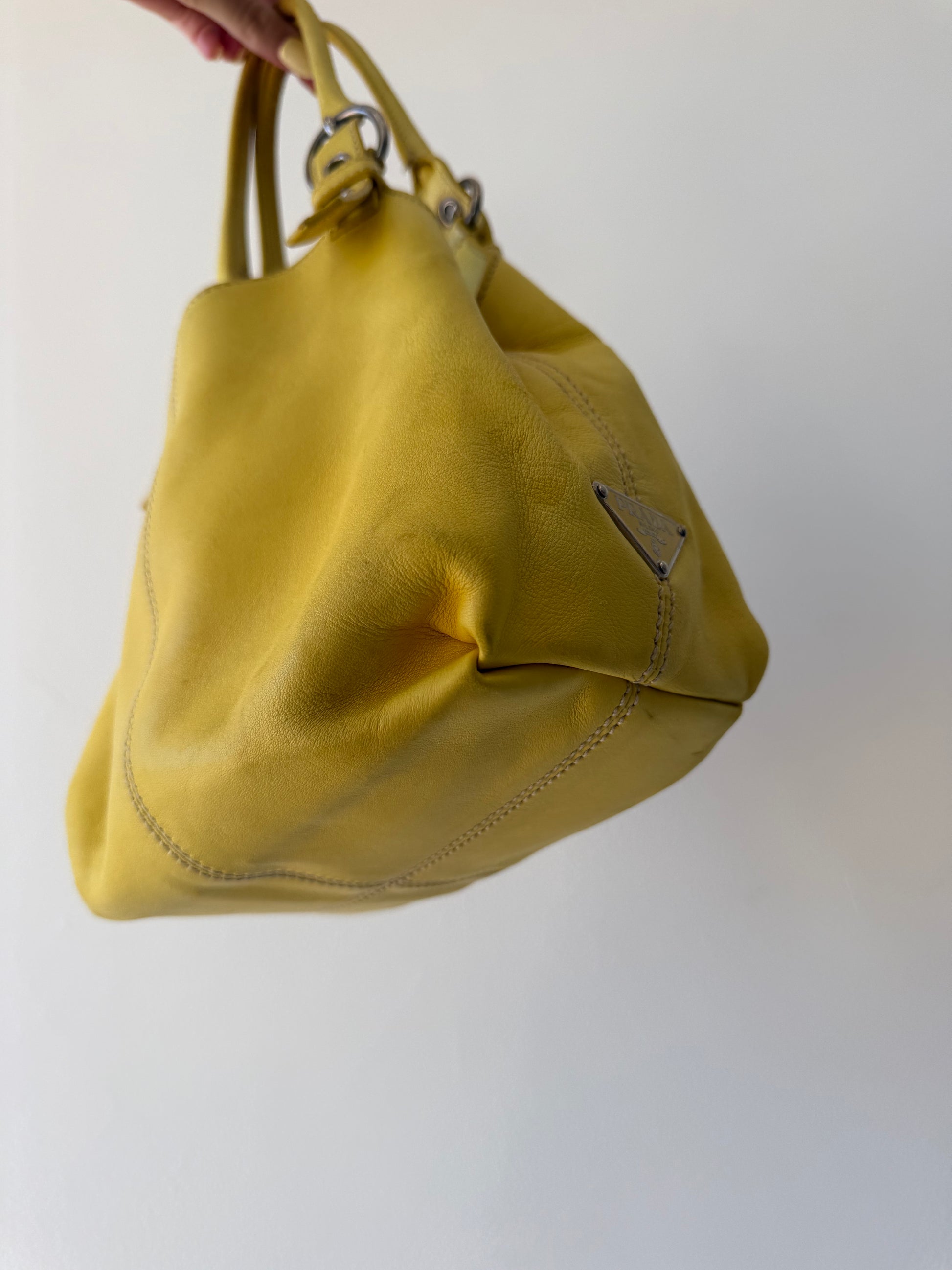 PRADA HAND BAG YELLOW