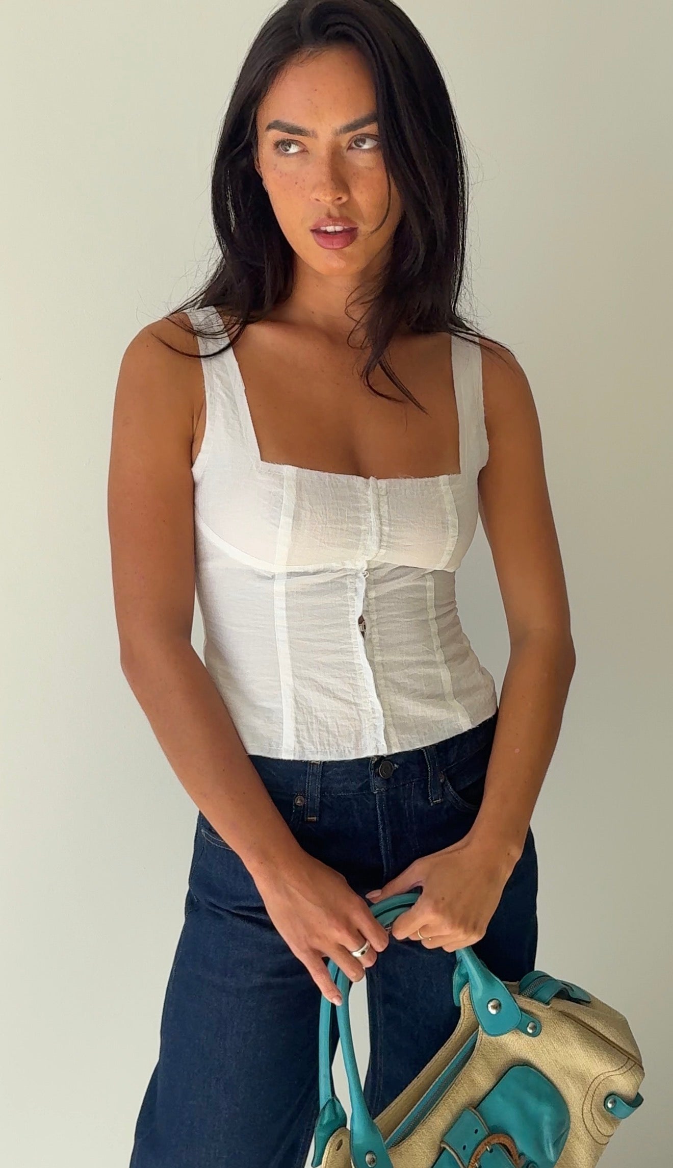 CORSET TOP OFF WHITE