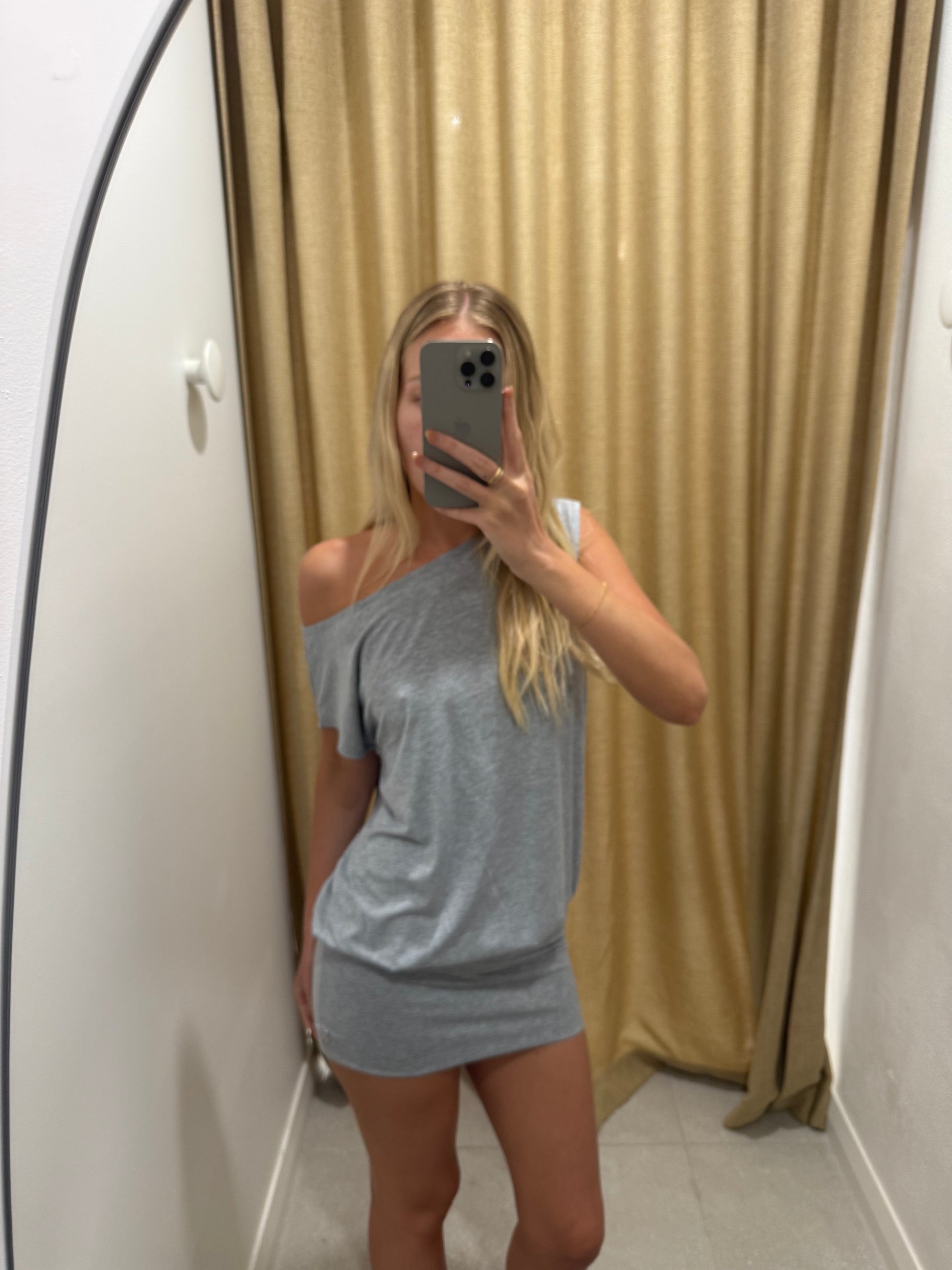 THE REL DRESS GREY MARL