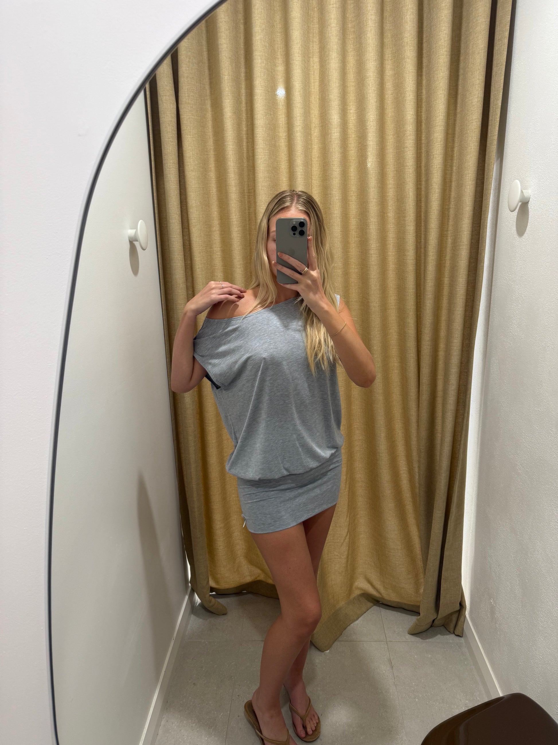 THE REL DRESS GREY MARL