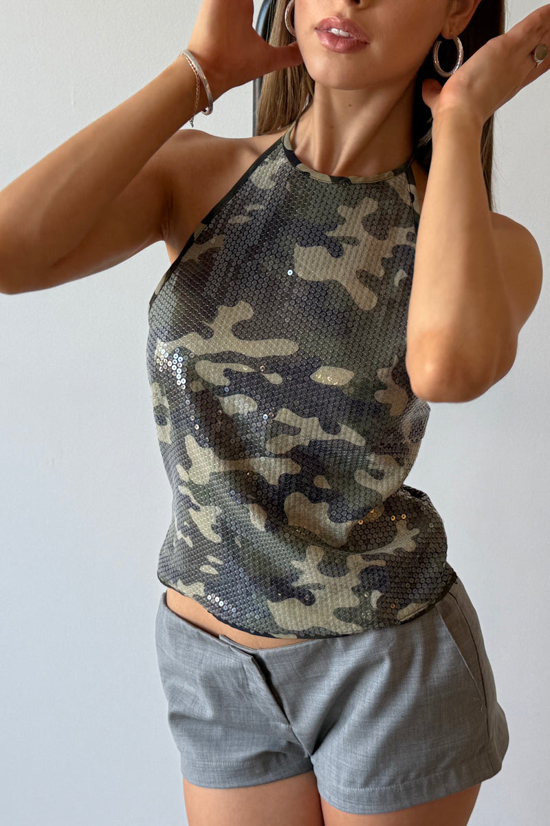 NATALIA TOP CAMO - MIAOU