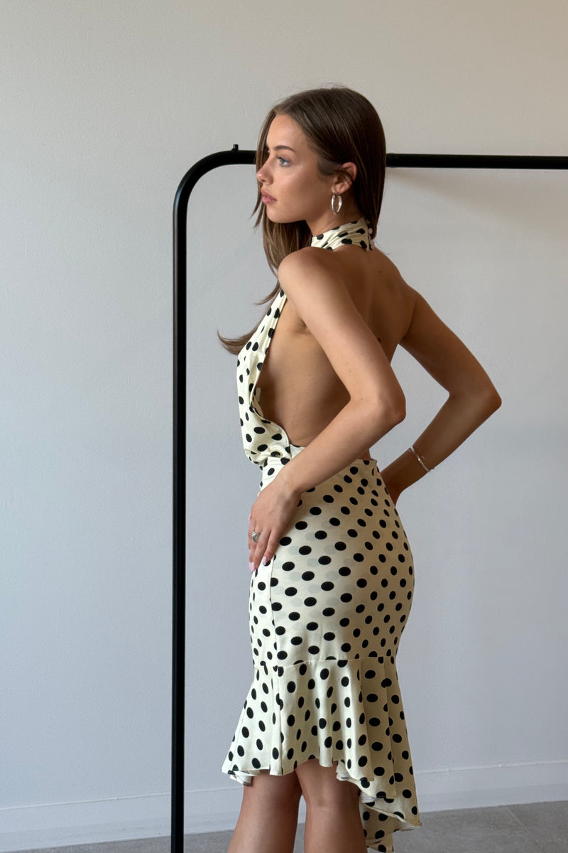 KARINA DRESS BUTTER POLKA DOT - MIAOU
