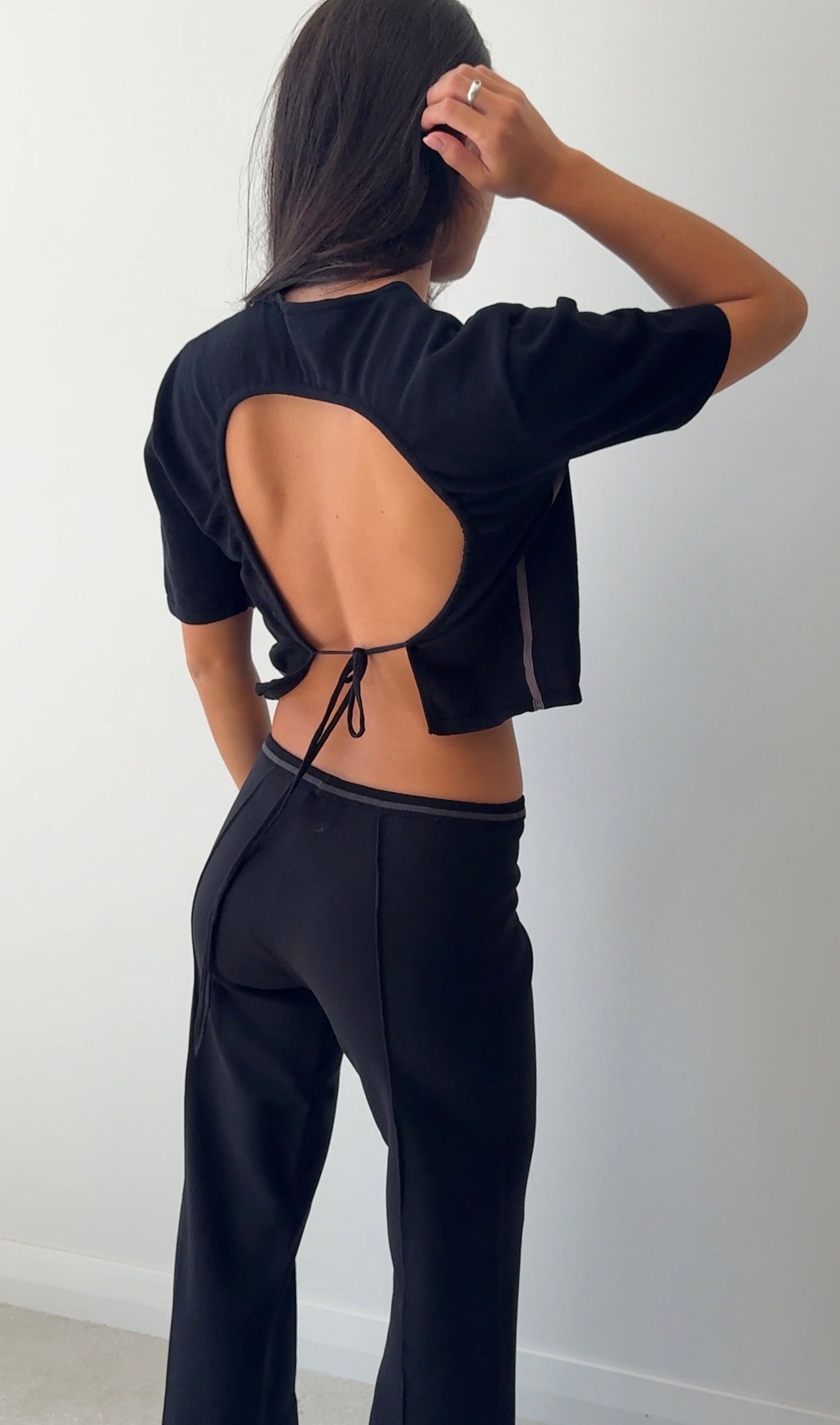 LOW RISE JONI PANT BLACK