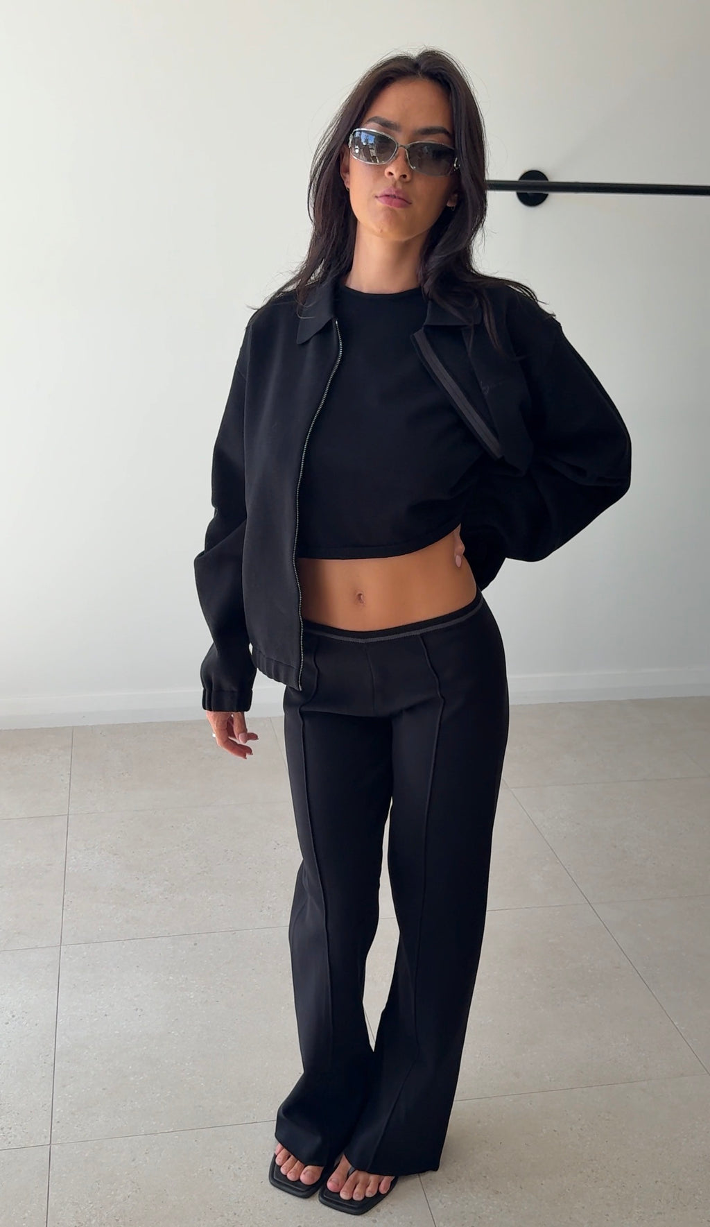 LOW RISE JONI PANT BLACK