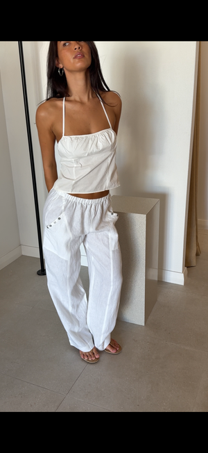 ANGLE POCKET PANT WHITE