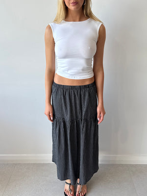 ELANOR MUSCLE TEE WHITE