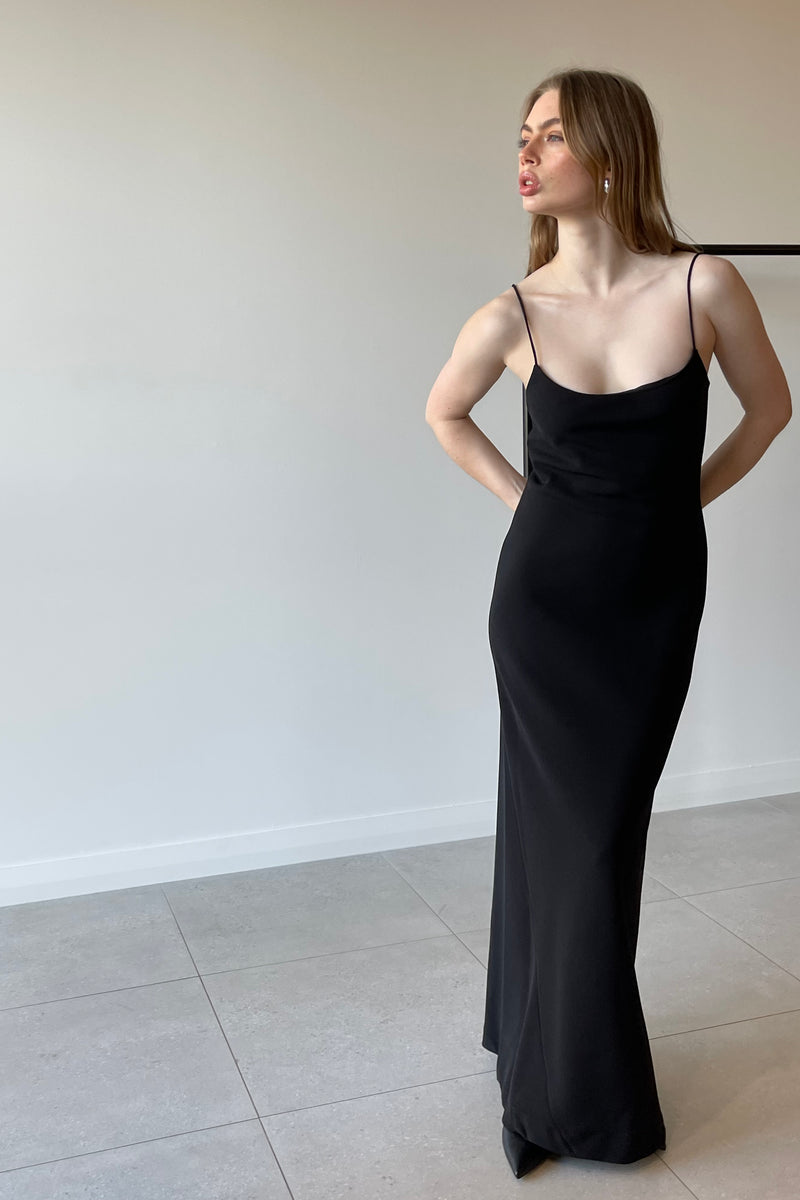 IZOLA MAXI DRESS BLACK - C+M